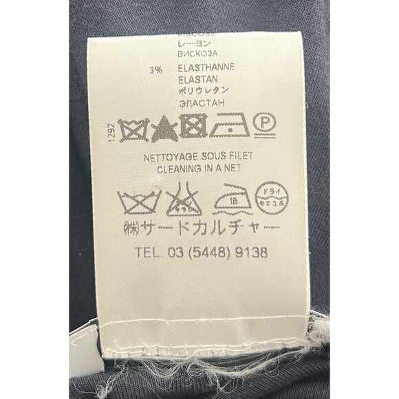 VTG Givenchy Paris Black Draped Cowl Neck Long Sleeve Silk Top Blouse Beaded S - Picture 6 of 6